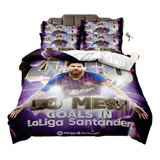 Juego De Cama De Matrimonio Leo Messi, Funda Nórdica