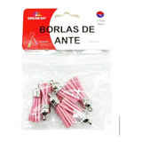 Borlas De Ante Rosadas 3.5cm