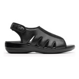 Sandalia Negro / Mujer / Flexi / Ajuste Velcro