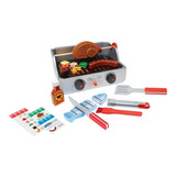 Melissa & Doug Niños Set Juego Parrilla Rosticería Juguete