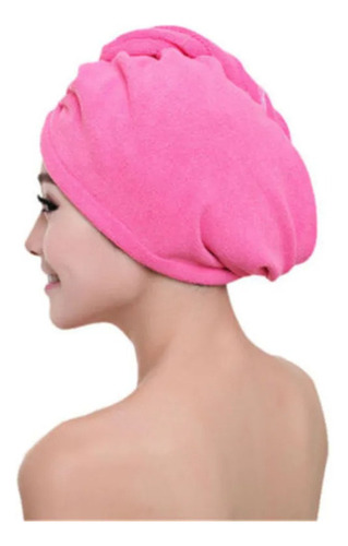 Toalla Microfibra Cabello Secado Turbante Rápido Baño Suave