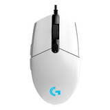 Mouse Logitech G203 Lightsync Rgb 8000dpi Gamer - Blanco