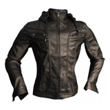 Chaqueta Cuero Impermeable Chiporro Hombre 4bolsillos Cierre