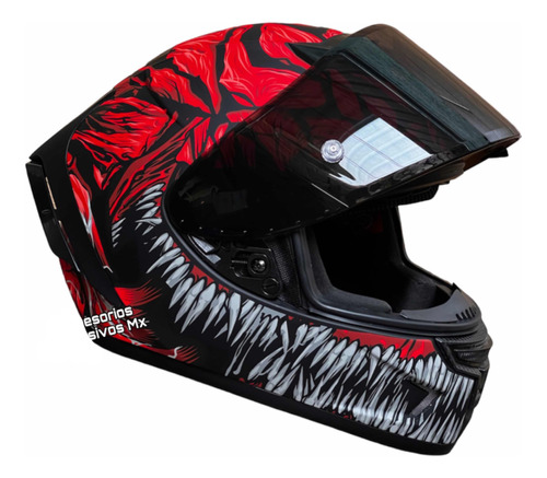 Casco Kov Aleron Gp Mica Humo Deportivo Carnivor Certificado