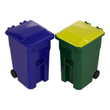 Set De Mini Cubo De Basura Y Reciclaje Portalápices