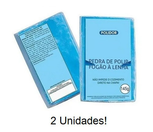 2 Un Pedra Azul Polir Chapa Ferro Fundido Fogão Lenha P 145g