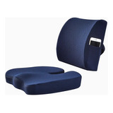 Cojin Asiento Con Soporte Respaldo Lumbar Para Sillas Kit