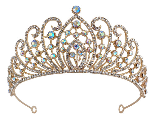 Tiara De Diamantes De Imitación Con Corona De Novia Para Bod