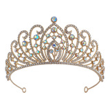 Tiara De Diamantes De Imitación Con Corona De Novia Para Bod