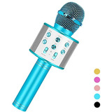 Micrófono Inalámbr/bluetooth Karaoke 4 A 16años Azul