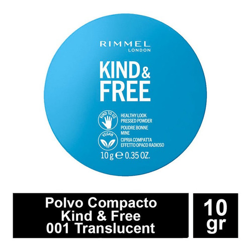 Polvo Compacto Rimmel Kind & Free Apto Vegano