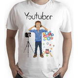 Camiseta Profissão Youtuber - Modelo Masculino