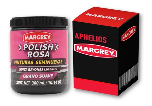 Pulimento Polish Rosa Margrey Grano Suave 300g Quita Rayones