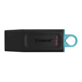 Memoria Flash Usb Kingston De 64 Gb 3.2 Exodia Color Negro