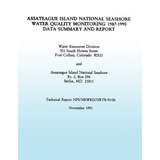 Assateague Island National Seashore Water Quality Monitoring