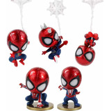 Figuras Spider-man Infinity War X5 Regalos Detalles Niños