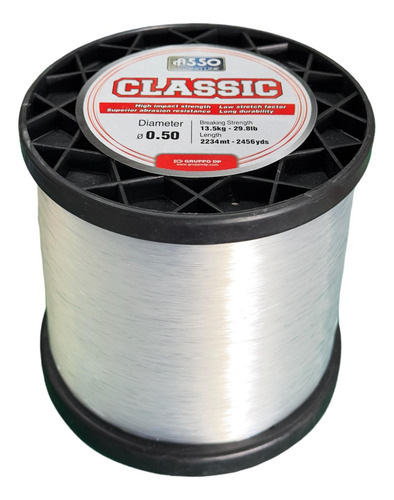 Línea Pesca Asso Classic 0.50mm X 2234m (13.5kg - 29.8lb)