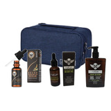 Kit Locion Crecimiento Barba, Aceite Y Shampoo, Barberia