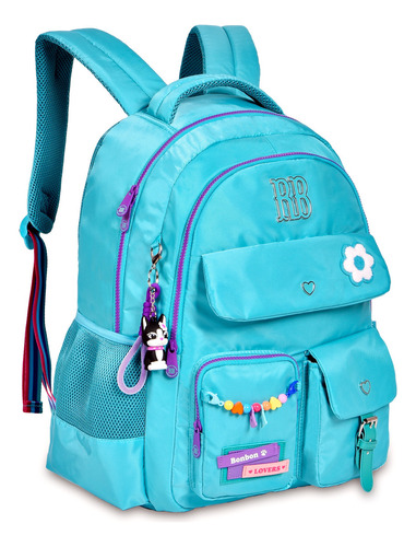 Mochila Costa Escolar Juvenil Rb Clio Style Rebecca Bonbon Rb24106 Cor Verde