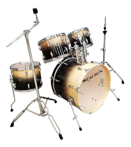 Batería Taurus Mfp-610 5 Cuerpos Maple + Set De Soportes