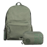 Mochila Espalda + Canopla Talbot Lifestyle Verde Militar