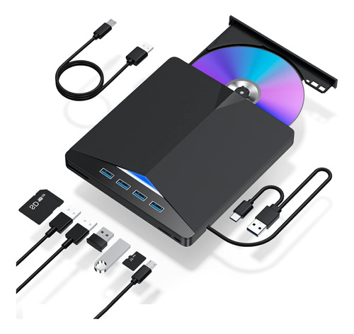 External Dvd/cd Grabadora Usb 3.0 Quemador Lectora Portable 