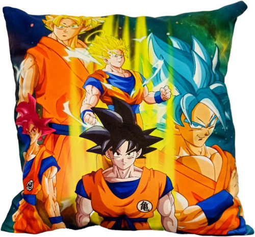 Goku Funda Felpa Para Cojín Almohada Extra Suave Dragon Ball