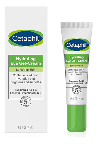 Crema Hidratante Suave Con Cetaphil Y Gel Para Ojos De 14 Ml