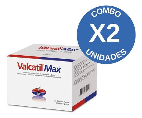 Combo X 2 Unidades Valcatil Max X 120 Capsulas Blandas