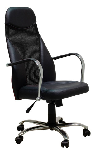 Sillon De Oficina L 3600 Grande Basculante Regulable Cromado