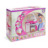 Conjunto Cozinha Infantil Classic Rosa Completa - Cotiplás