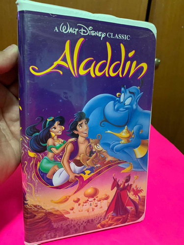 Aladdin Clásico Disney Black Diamond Película Vhs