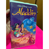 Aladdin Clásico Disney Black Diamond Película Vhs