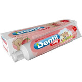 (3) Creme Dental Bebe Gel Natural Organico Morango S/fluor 