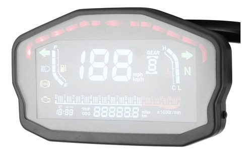 Cuentakilómetros Universal Para Motocicletas, Led, Lcd, Digi