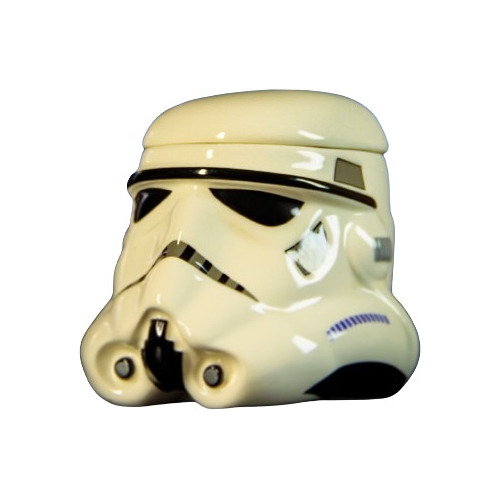  Taza 3d Trooper C/tapa Star Wars Ceramica 380cc Apto Microo