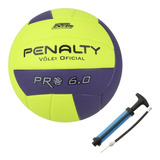 Kit Bola De Vôlei 6.0 Pro X + Bomba De Ar Penalty