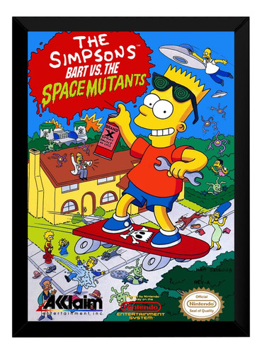 Quadro Nes Game Simpsons, The   Bart Vs. The Space Mutants