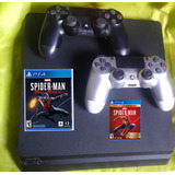 Ps4 Slim Con Marvel Spider Man, Y Spider Man Miles Morales