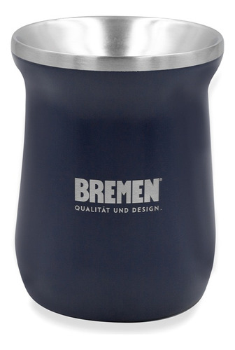 Mate Acero Inoxidable Bremen 7743 Térmico 300 Ml 150 Gr Color Azul Liso