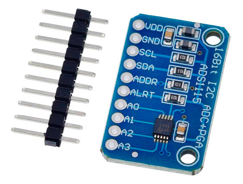 Módulo Conversor Analógico Digital Ads1115 16bit Adc Arduino