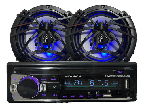 Paquete Estereo Gengxin Bluetooth+bocinas 6.5 Soundstream 