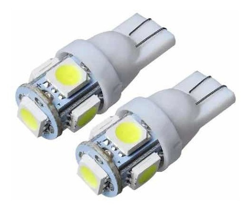 2x Foco Canbus T10 5 Smd 5050 Blanco 6k W5w W3w Error Free