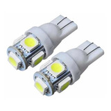 2x Foco Canbus T10 5 Smd 5050 Blanco 6k W5w W3w Error Free