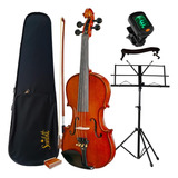 Violino Tamanho 4/4 Profissional Kit Case + Acessorios 