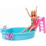 Barbie Piscina Chique Com Boneca Mattel