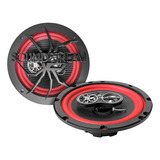 Soundstream Bocinas Para Auto 6.5 Fibra Carbono 4 Vías By Color Rojo