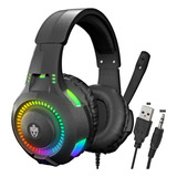 Headset Gamer Fone De Ouvido Para Celular Pc Ps4 Xbox Led 