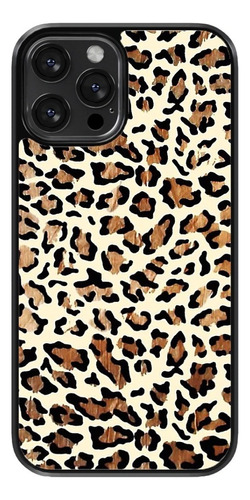 Funda Para Celular Animal Print Jaguar Chita Beige Cafe