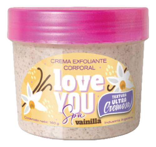 Crema Corporal Exfoliante Vainilla Love You Spa Millanel